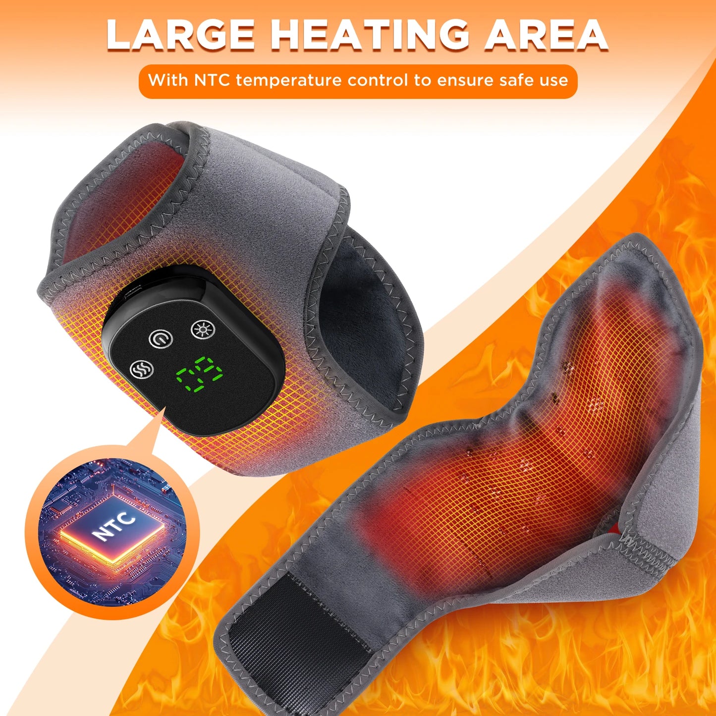 Electric Foot & Hand Massager with Heat & Vibration