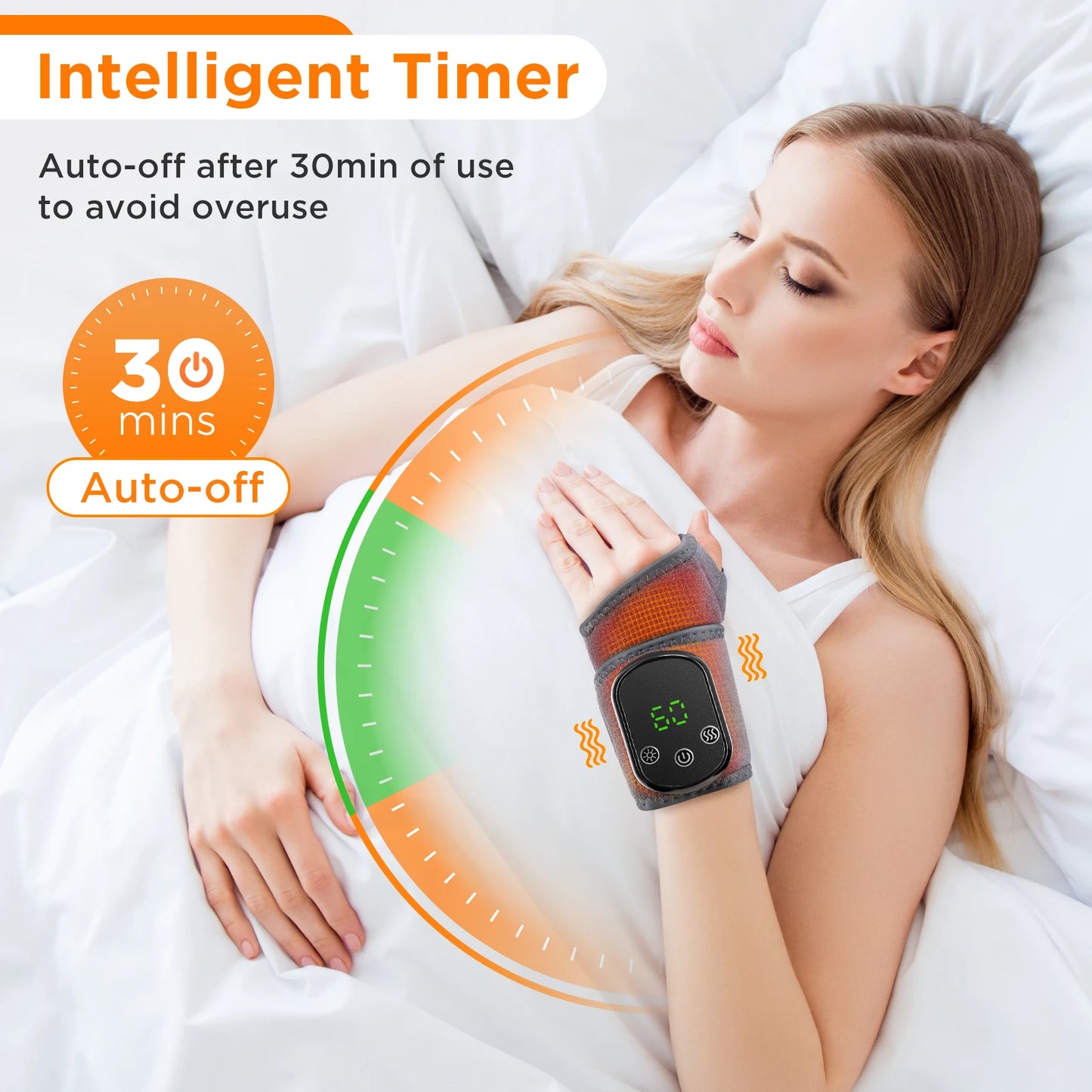 Electric Foot & Hand Massager with Heat & Vibration
