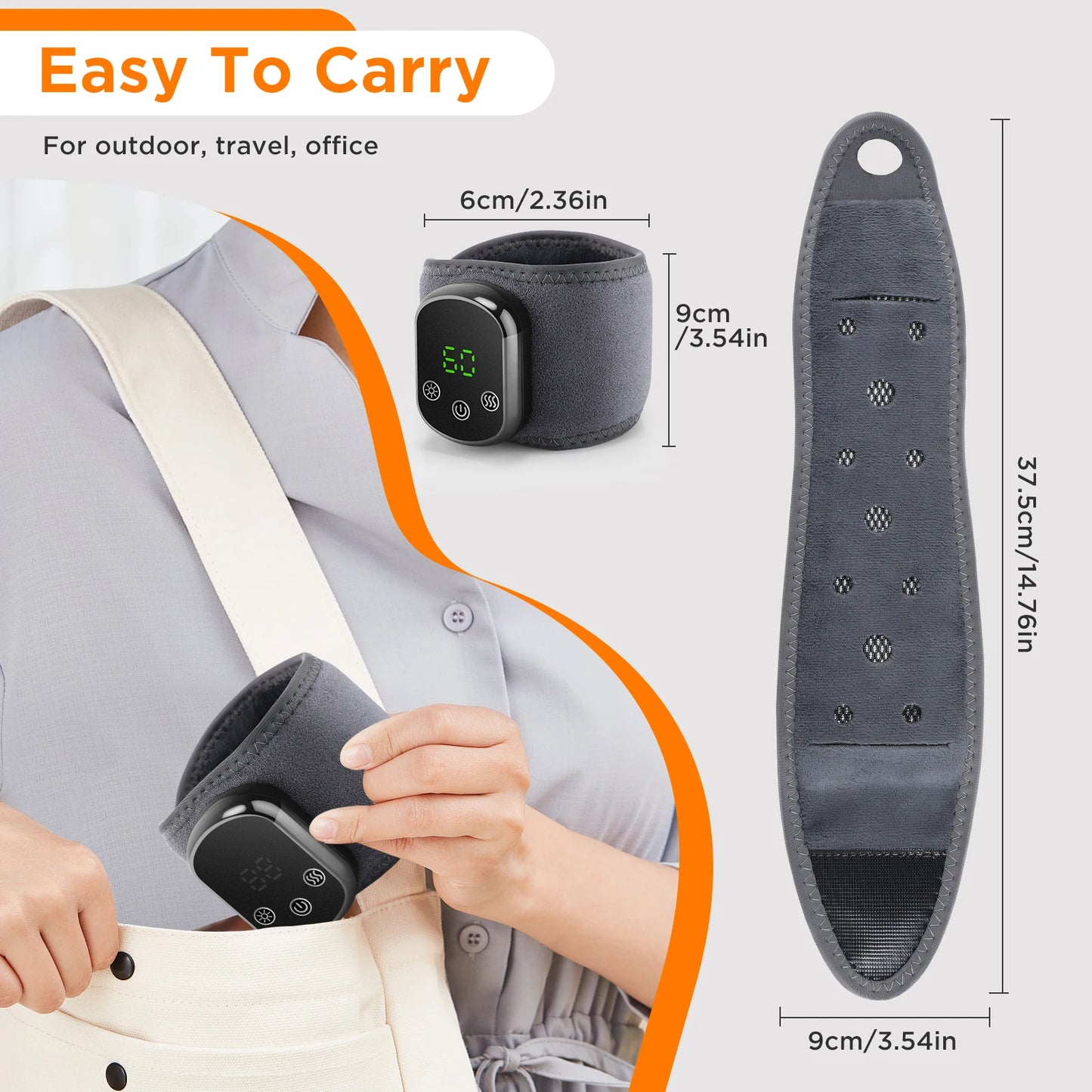 Electric Foot & Hand Massager with Heat & Vibration